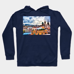 Barcelona Skyline Across The Rooftops Hoodie